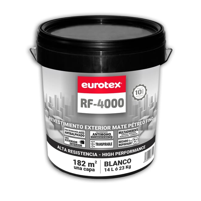 REVESTIMIENTO FACHADA MATE PÉTREO RF-4000 14L BLANCO - 1
