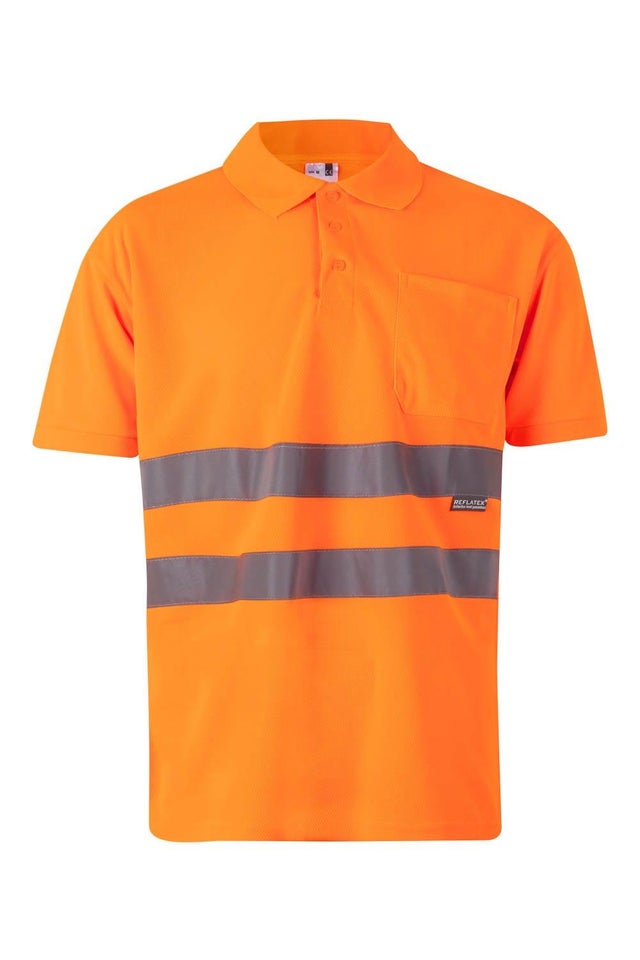 POLO MANGA CORTA ALTA VISIBILIDAD NARANJA TALLA XXL VELILLA 172