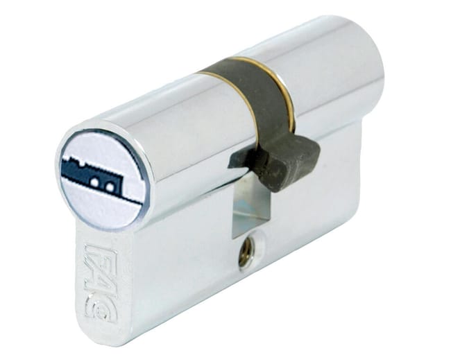 CILINDRO SEGURIDAD BOMBIN 30 X 30  MM. PUNTOS LEVA 13.5  MM. NIQUEL FAC - 1