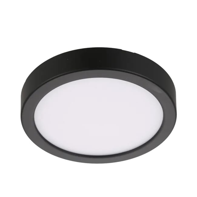 DOWNLIGHT SUPERFICIE CIRCULAR NEGRO 18W CCT - 1