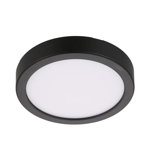 DOWNLIGHT SUPERFICIE CIRCULAR NEGRO 18W CCT