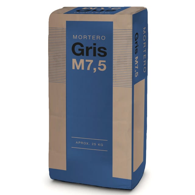MORTERO SECO GRIS M7,5 25 KG