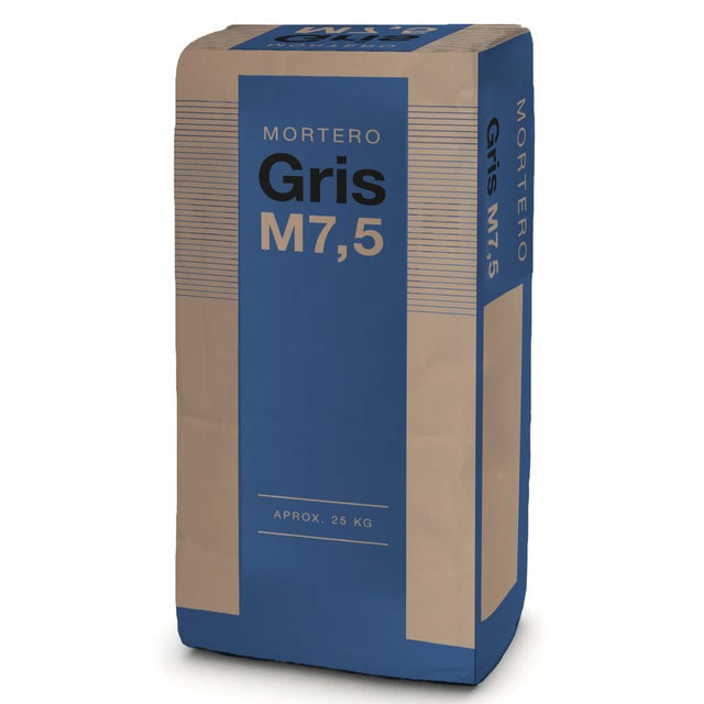 MORTERO SECO GRIS M7,5 25 KG