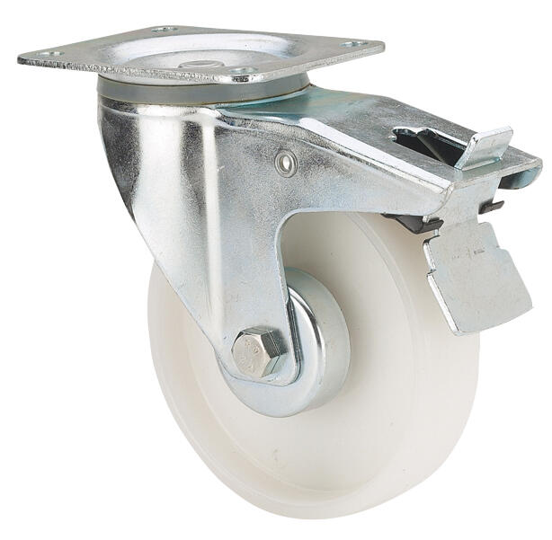 RUEDA 160MM POLIAMIX. HASTA 200KG. LLANTA ACERO