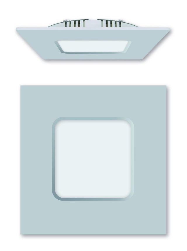 DOWNLIGHT LED EMPOTRAR CUADRADO AIRCOM BLANCO 8W LUZ NEUTRA