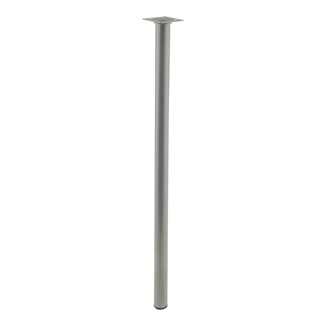 PATA MUEBLE ACERO REDONDA 700MM 30MM GRIS.