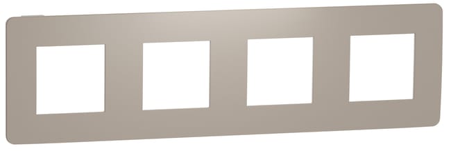 MARCO CUADRUPLE SERIE NEW UNICA VISON BLANCO - 1