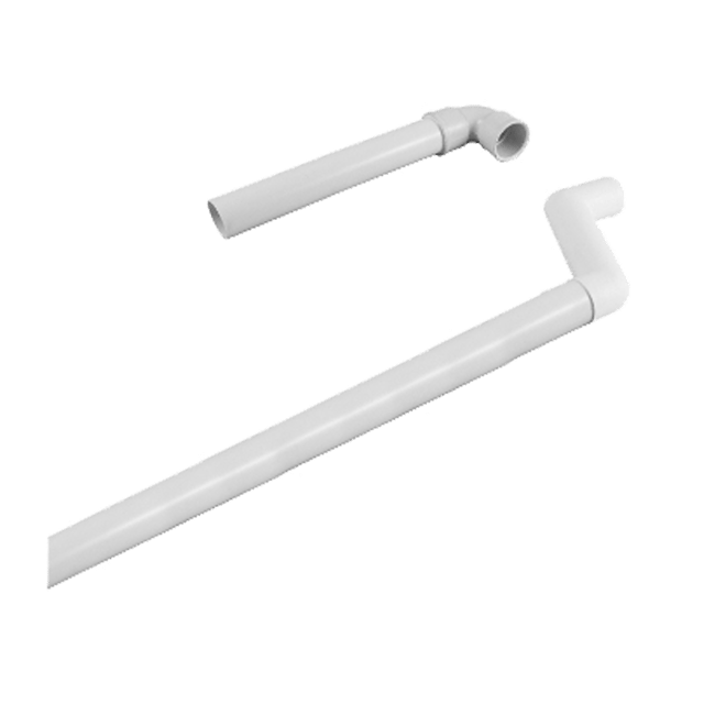 BAJANTE DOS PIEZAS EXTERIOR 175CM PVC