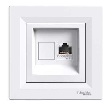 TOMA RED RJ45 SERIE ASFORA BLANCO - 1