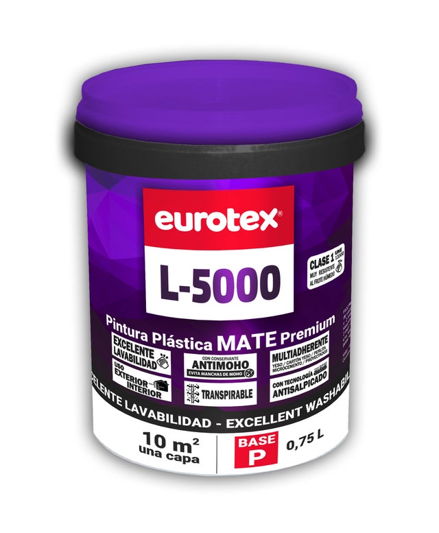 BASE PINTURA PLÁSTICA MATE L5000 750ML TONOS CLAROS