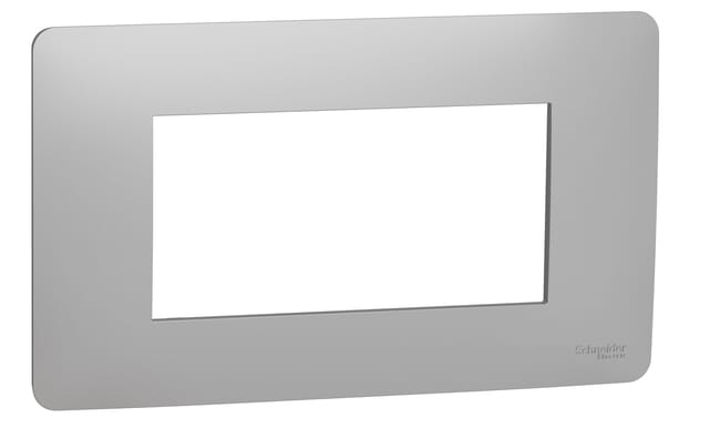 MARCO 4 MODULO CAJA RECTANGULAR SERIE NEW UNICA ALUMINIO - 1