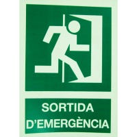 SEÑAL CARTEL SALIDA EMERGENCIA DERECHA 1UD - 1