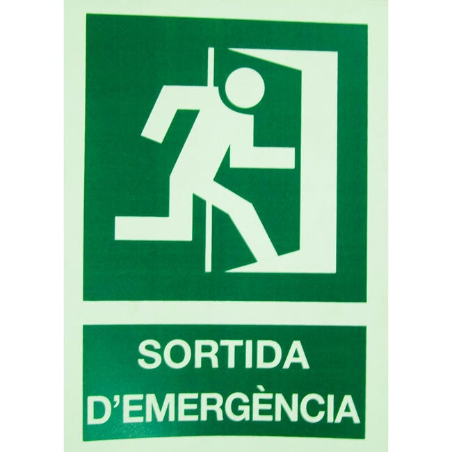 SEÑAL CARTEL SALIDA EMERGENCIA DERECHA 1UD - 1