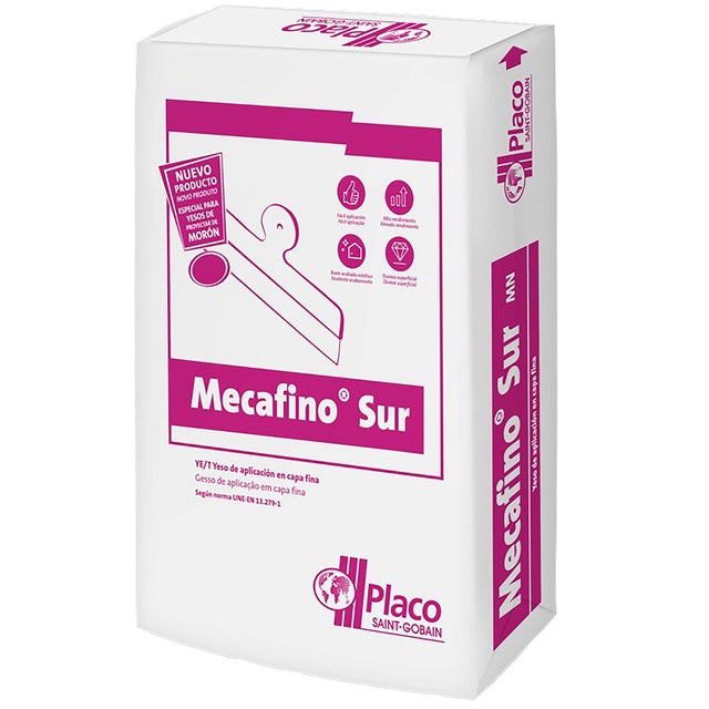 YESO DE TERMINACIÓN PLACO MECAFINO SUR 17 KG