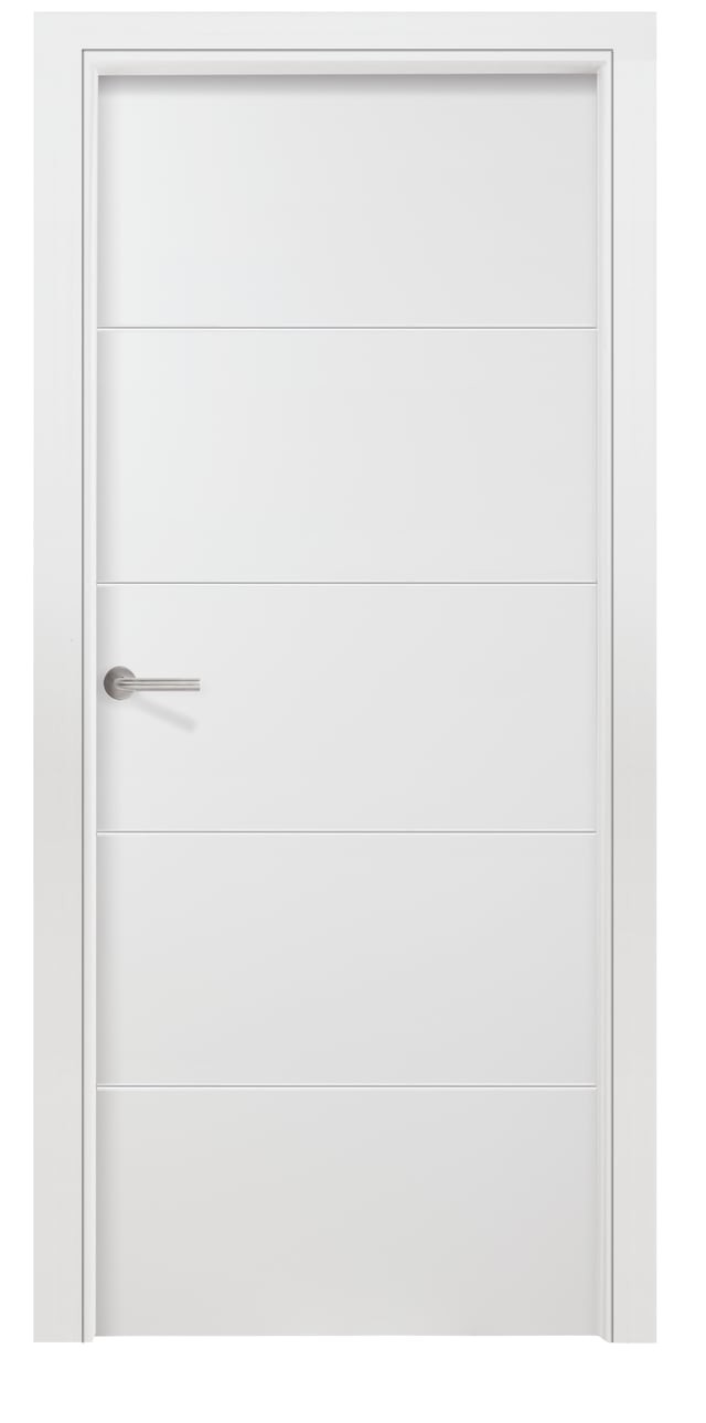 PUERTA INTERIOR EN BLOCK VT5 LACADA U BLANCA RF30 72.5 CM IZQUIERDAERECHA