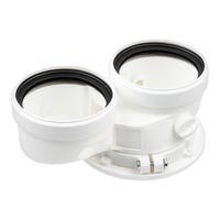 ADAPTADOR BIFLUJO Ø80MM FERROLI/MANAUT CONDENSACIÓN - 1