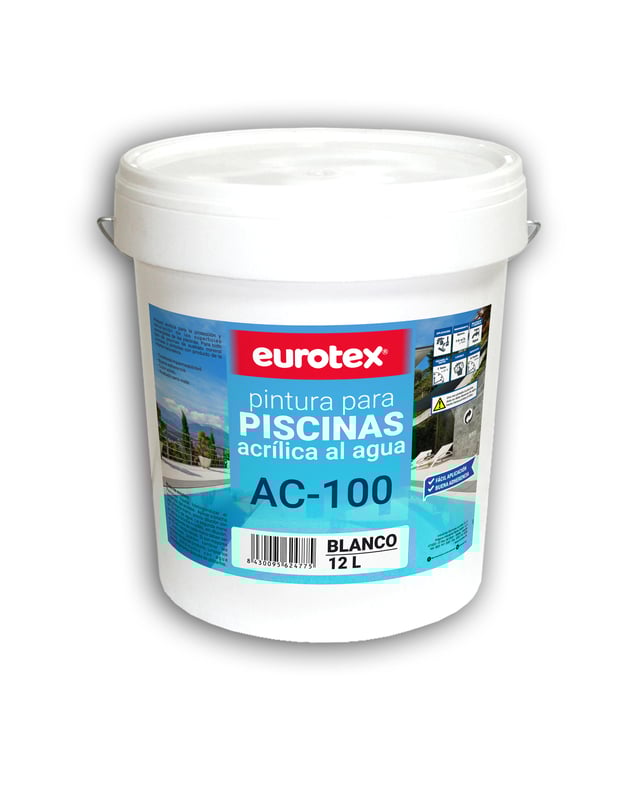 PINTURA ACRILICA PARA PISCINAS 12L BLANCO