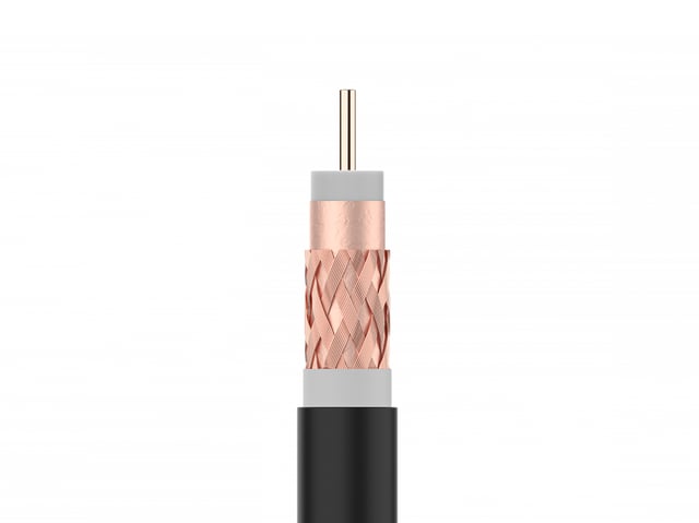 CABLE COAXIAL COBRE NEGRO 100M TELEVES