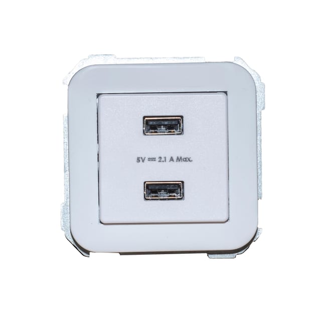 TOMA USB SERIE SIMON 31 BLANCO - 1