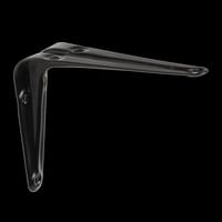 ESCUADRA PALOMILLA CON NERVIO NEGRA  75 X 100  MM  - 1