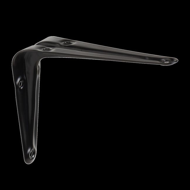 ESCUADRA PALOMILLA CON NERVIO NEGRA  75 X 100  MM  - 1