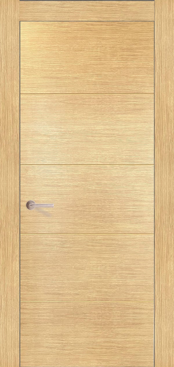 PUERTA INTERIOR EN BLOCK MELAMINA ROBLE VT5 80.5CM IZQUIERDA