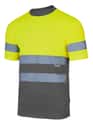 CAMISETA ALTA VISIBILIDAD GRIS AMARILLO TALLA XXL VELILLA SERIE 305506 - 1