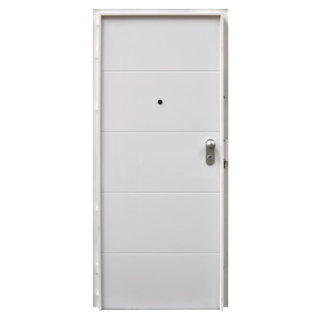 PUERTA ACORAZADA VT5 BLANCA DERECHA