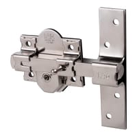 CERROJO PUERTA DE SEGURIDAD ANTIBUMPING INTERIOR Y EXTERIOR NIQUELADO 5 LLAVES FAC - 1