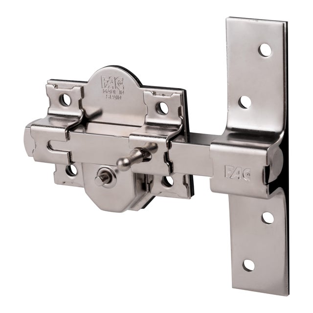 CERROJO PUERTA DE SEGURIDAD ANTIBUMPING INTERIOR Y EXTERIOR NIQUELADO 5 LLAVES FAC
