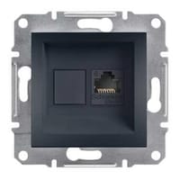 TOMA RED RJ45 SERIE ASFORA ANTRACITA - 1