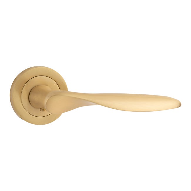 JUEGO MANILLA ROSETAS LATON ACABADO LATON MATE MODELO SOCHI - 1