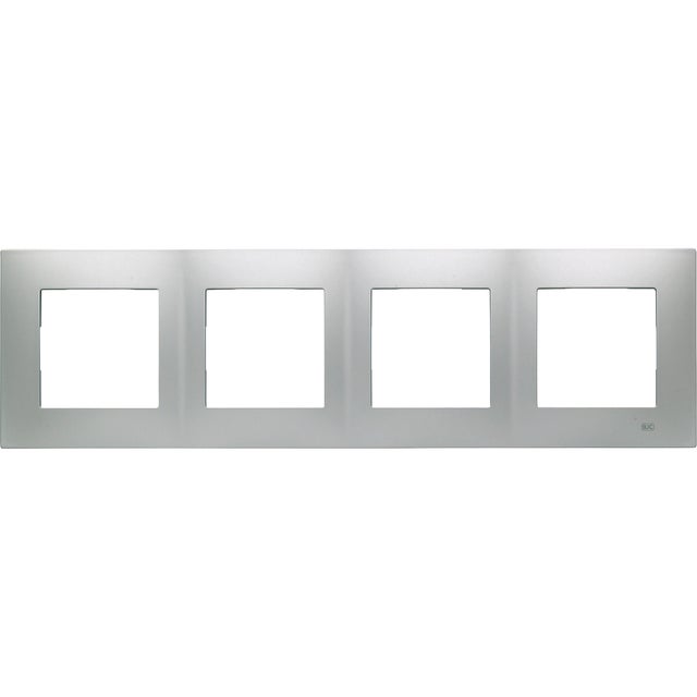 MARCO CUADRUPLE SERIE VIVA PLATA