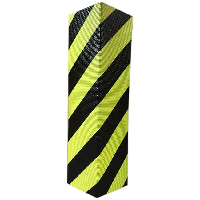 PROTECTOR DE ESPUMA PARA VEHICULOS EN GARAJES ANGULAR NEGRO Y AMARILLO - 1