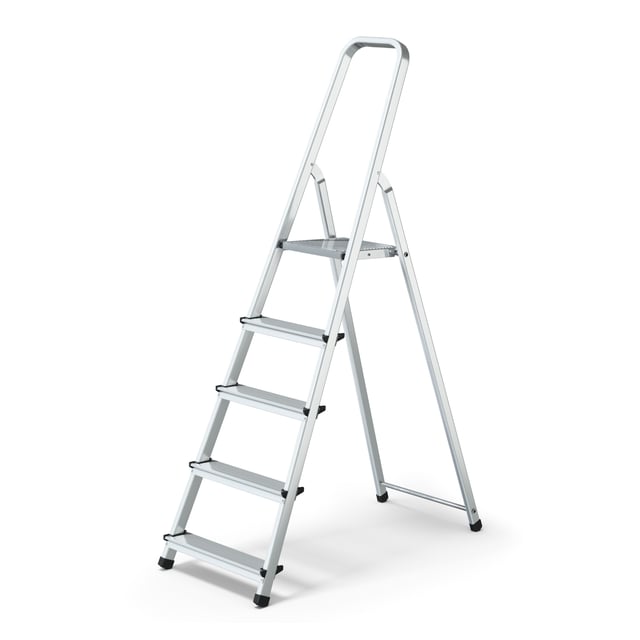 ESCALERA DE ALUMINIO 5 PELDAÑOS