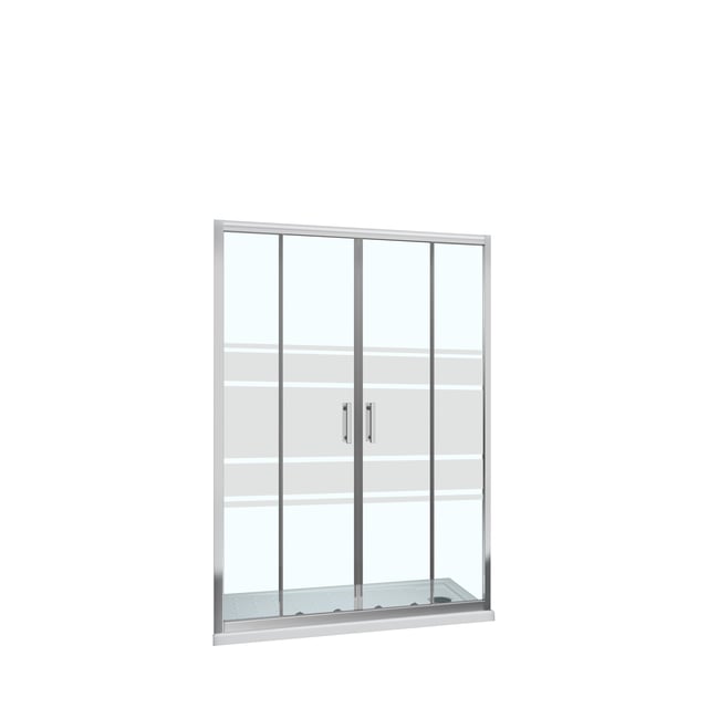 MAMPARA DE DUCHA FRONTAL CORREDERA LEXIE 170CM CROMO