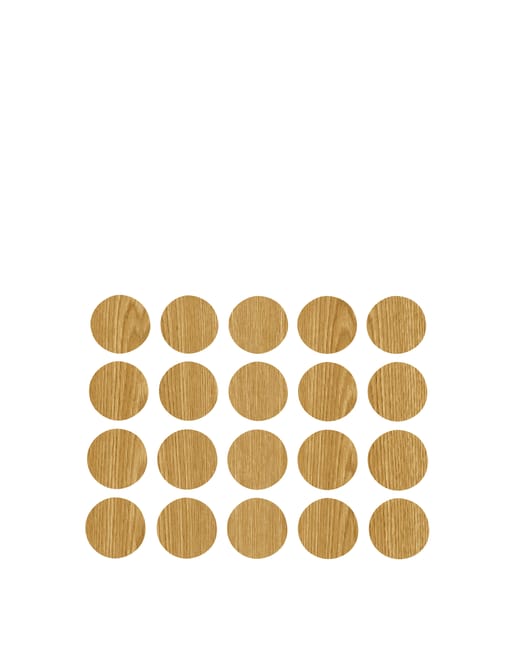 TAPA ADHESIVA PARA TORNILLO ROBLE. 40 UDS - 1