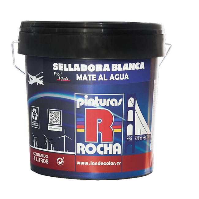 IMPRIMACIÓN SELLADORA ACRILICA ROCHA 4L BLANCO - 1
