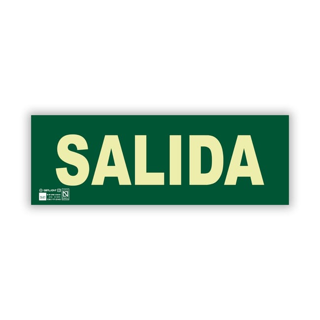 SEÑAL  FOTOLUMINISCENTE SALIDA - 1