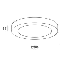 DOWNLIGHT LED SUPERFICIE CIRCULAR BLANCO 30W LUZ NEUTRA - 1
