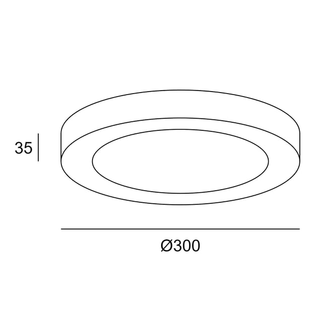 DOWNLIGHT LED SUPERFICIE CIRCULAR BLANCO 30W LUZ CALIDA