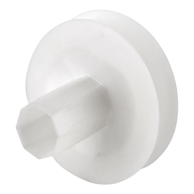 POLEA PERSIANA DE PVC CON ESPIGA PARA EJE  40  MM Y CINTA DE 18  MM