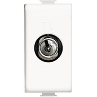 TOMA TV-SAT UNICA ESTRECHA MATIX BLANCO - 1