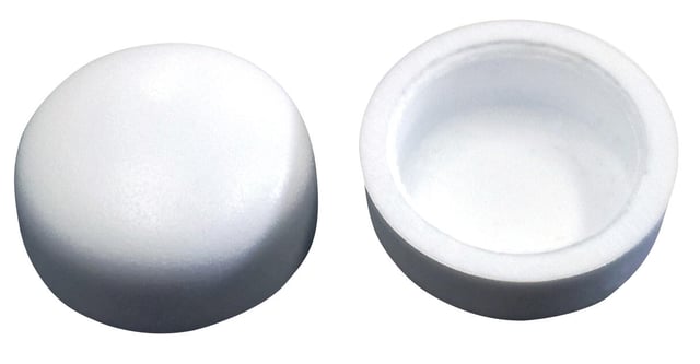 TAPA PARA TORNILLO DIN 7981  4.8 MM BLANCO. 1000 UDS