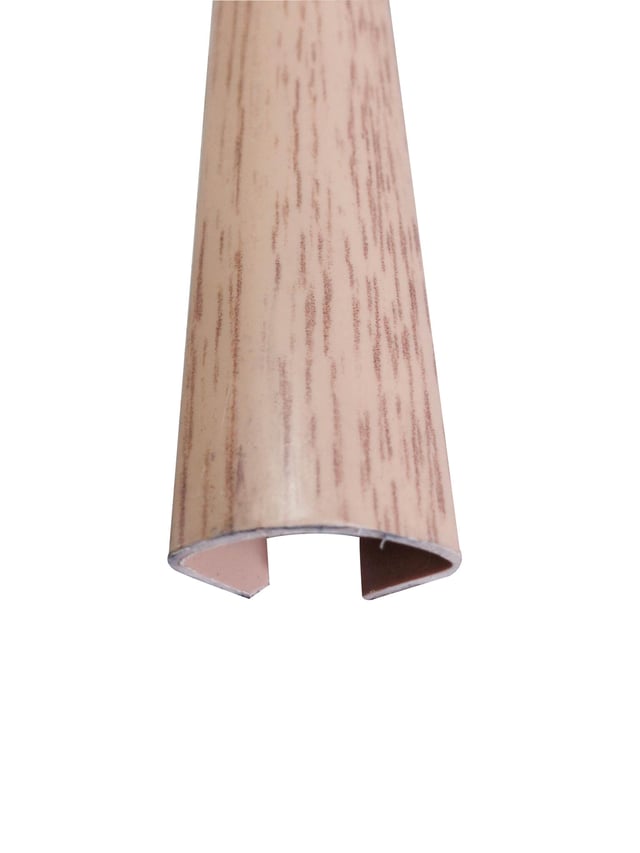 MOLDURA JUNQUILLO PVC ROBLE   2600 X 28 X 12 MM