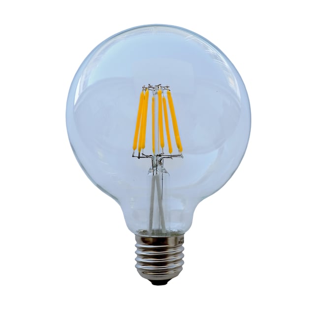 BOMBILLA LED GLOBO FILAMENTO E27 599LM 8W LUZ FRIA