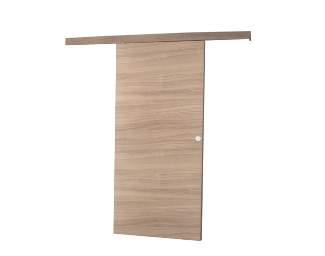 KIT RAIL PARA PUERTA CORREDERA SOBRE MURO NOGAL