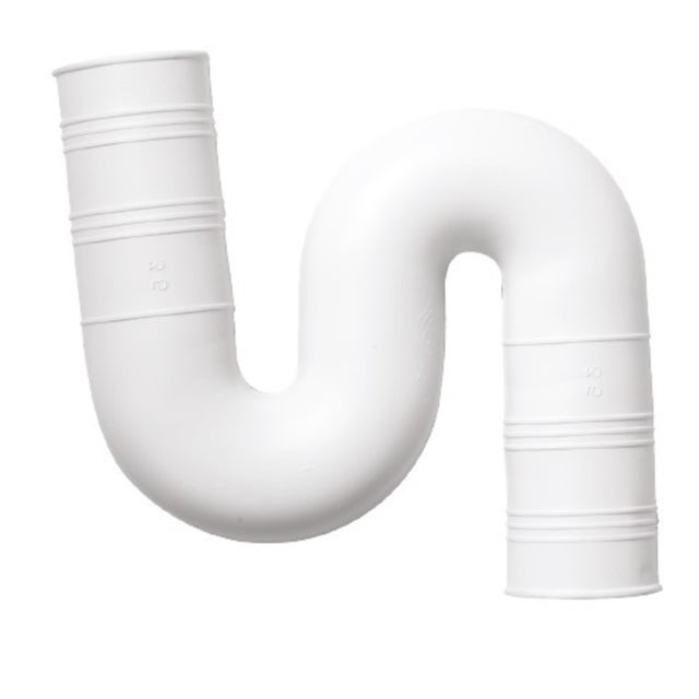 SIFON FREGADERO CURVO FLEXIBLE 1 1/4