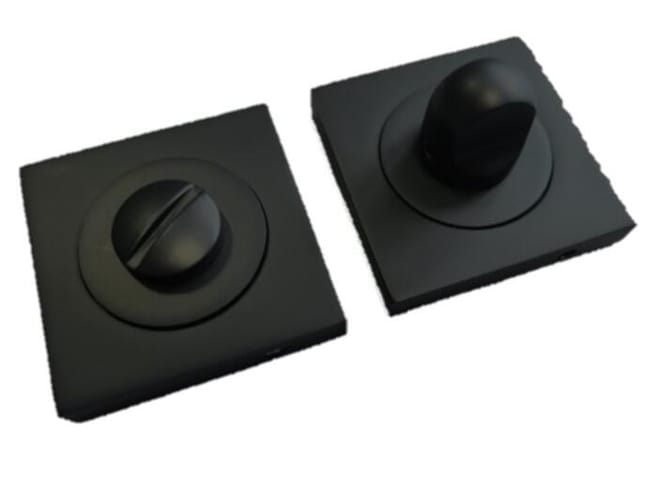 CONDENA/DESCONDENA CUADRADA ALUMINIO 50 MM NEGRO  - 1