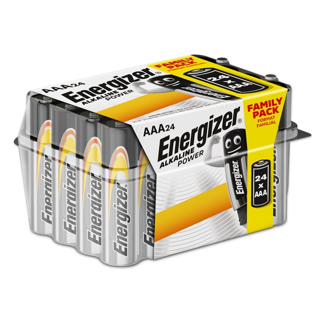 24 PILAS ALCALINAS ENERGIZER CLÁSICA AAA 